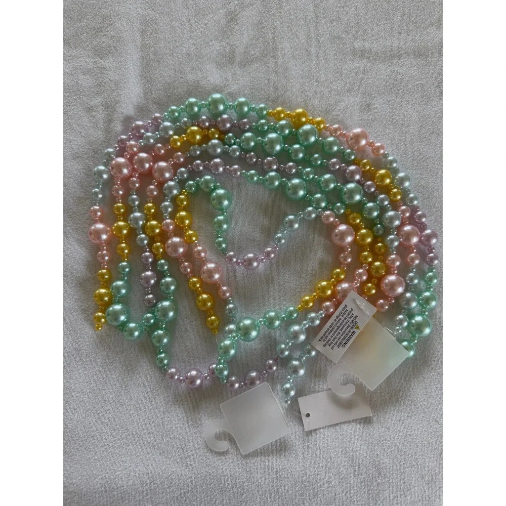 Pastel Faux Pearl Christmas Garland 68